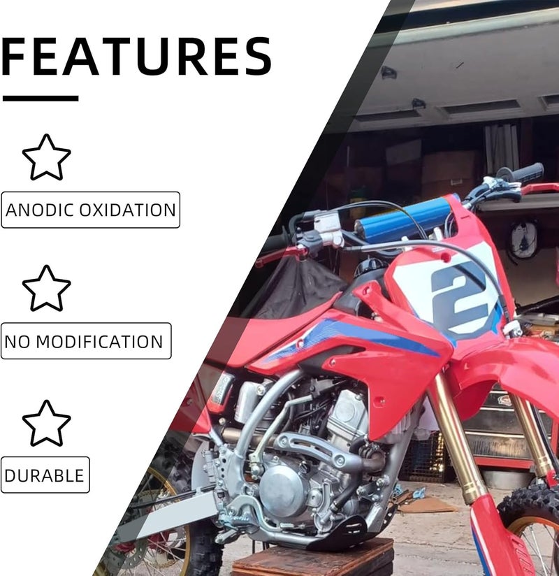 BAOUFF Dirt Bike Foldable Clutch Brake Levers,CNC Clutch Lever Breakaway Levers for CRF150R 07-25/CR80R CR85R 98-07/XR650R 00-06/CR125R CR250R 92-03 Red - Image 4
